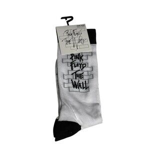 Pink Floyd “The Wall” Crew Socks • White & Black • One Size